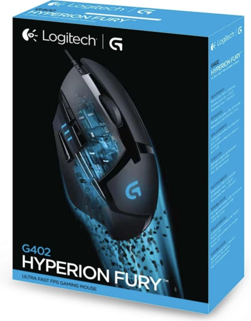 Купить Мышь проводная Logitech G402 Hyperion Fury (черный) недорого